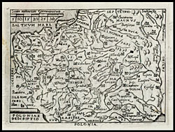 Карта 16го века Польского Царства, от итальянского издания Abraham Ortelius.
