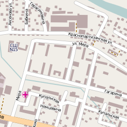 Карта города Гродно - квадрат 10571  18551 