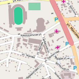 Карта города Гродно - квадрат 10569  18552 
