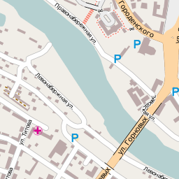 Карта города Гродно - квадрат 10571  18552 