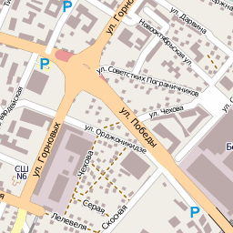 Карта города Гродно - квадрат 10572  18552 