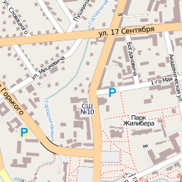 Карта города Гродно - квадрат 10569  18553 