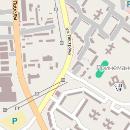 Карта города Гродно - квадрат 10574  18553 