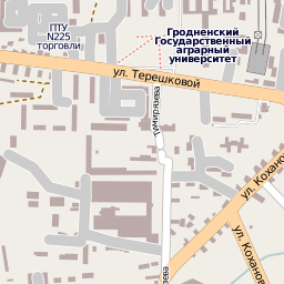 Карта города Гродно - квадрат 10568  18554 