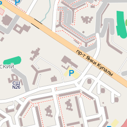 Карта города Гродно - квадрат 10574  18554 