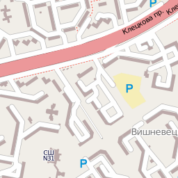 Карта города Гродно - квадрат 10575  18554 
