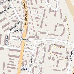 Карта города Гродно - квадрат 10570  18555 
